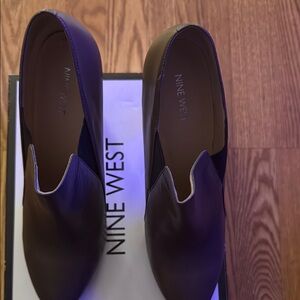Nine West Grey/Black Slip-On Shoes